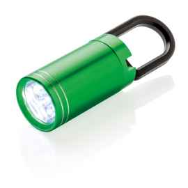 LED-фонарик Pull it, зеленый, черный, Цвет: зеленый, черный, Размер: , высота 8 см., диаметр 2,5 см.