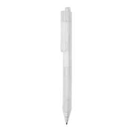 Ручка X9 с матовым корпусом и силиконовым грипом, Белый, Цвет: белый, Размер: , высота 14,3 см., диаметр 1,1 см.