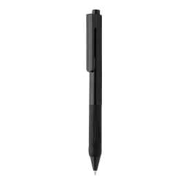 Ручка X9 с глянцевым корпусом и силиконовым грипом, Черный, Цвет: черный, Размер: , высота 14,3 см., диаметр 1,1 см.