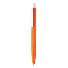 Ручка X3 Smooth Touch, Белый, Цвет: оранжевый, белый, Размер: , высота 14 см., диаметр 1 см.
