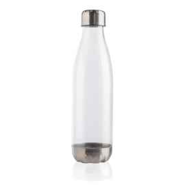 Герметичная бутылка для воды с крышкой из нержавеющей стали, прозрачный, Цвет: прозрачный, Размер: , высота 26,2 см., диаметр 7,1 см.