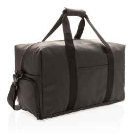 Дорожная сумка из гладкого полиуретана, черный,, Цвет: черный, Размер: Длина 50 см., ширина 25 см., высота 28 см.