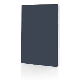Блокнот Impact в мягкой обложке с каменной бумагой, А5, Синий, Цвет: темно-синий, Размер: Длина 21,1 см., ширина 14,1 см., высота 1,1 см.
