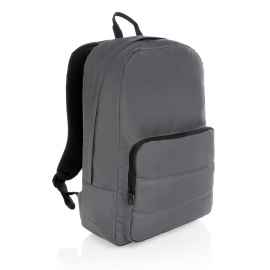 Рюкзак для ноутбука Impact Basic из RPET AWARE™, 15.6', Серый, Цвет: темно-серый, Размер: Длина 30,5 см., ширина 12 см., высота 44,5 см.