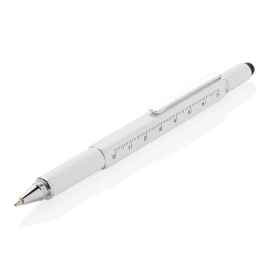 Многофункциональная ручка 5 в 1, Белый, Цвет: белый, Размер: , ширина 1,3 см., высота 15 см.