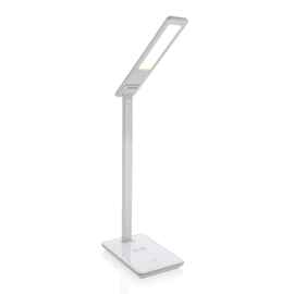 Настольная лампа с беспроводным зарядным устройством, 5W, белый, Цвет: белый, Размер: Длина 25 см., ширина 12 см., высота 38,6 см.