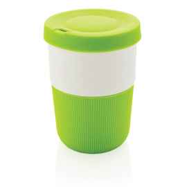 Стакан из PLA для кофе с собой 380 мл, Зеленый, Цвет: зеленый, Размер: , высота 11,5 см., диаметр 8,6 см.