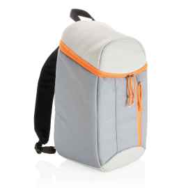 Рюкзак-холодильник Hiking, 10л, Серый, Цвет: серый, оранжевый, Размер: Длина 22 см., ширина 15 см., высота 38 см.