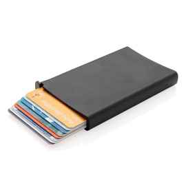 Алюминиевый картхолдер Standard с RFID, черный, Цвет: черный, Размер: Длина 6,4 см., ширина 1,4 см., высота 9,9 см.