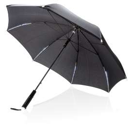 Механический зонт со светодиодами, d103 см, черный, Цвет: черный, Размер: , высота 79 см., диаметр 103 см.