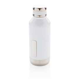 Герметичная вакуумная бутылка с шильдиком, белый, Цвет: белый, Размер: , высота 20,3 см., диаметр 7,5 см.