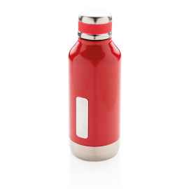 Герметичная вакуумная бутылка с шильдиком, Красный, Цвет: красный, Размер: , высота 20,3 см., диаметр 7,5 см.