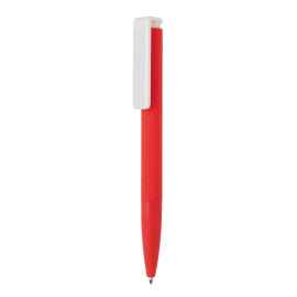 Ручка X7 Smooth Touch, красный, белый, Цвет: красный, белый, Размер: , высота 14 см., диаметр 1,1 см.