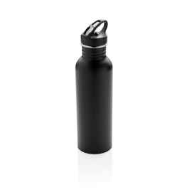 Спортивная бутылка для воды Deluxe, Черный, Цвет: черный, Размер: , высота 26 см., диаметр 7 см.