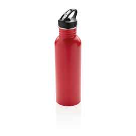 Спортивная бутылка для воды Deluxe, Красный, Цвет: красный, Размер: , высота 26 см., диаметр 7 см.