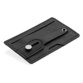 Картхолдер c RFID защитой для телефона 3-в-1, черный,, Цвет: черный, Размер: Длина 10,2 см., ширина 6,3 см., высота 0,3 см.