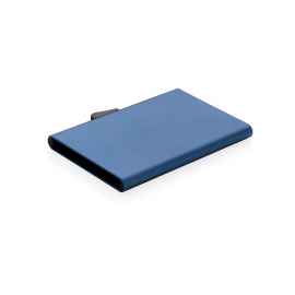 Алюминиевый держатель для карт C-Secure, голубой, синий,, Цвет: синий, Размер: Длина 9,5 см., ширина 6,4 см., высота 0,8 см.