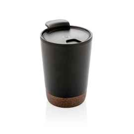 Термокружка Cork, Черный, Цвет: черный, Размер: , высота 13,2 см., диаметр 6,8 см.