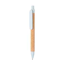 Эко-ручка Write, голубой, синий,, Цвет: синий, Размер: , высота 14 см., диаметр 1,1 см.