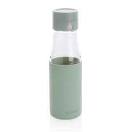 Стеклянная бутылка для воды Ukiyo с силиконовым держателем, зеленый, Цвет: зеленый, Размер: Длина 7 см., ширина 5,5 см., высота 23,5 см.
