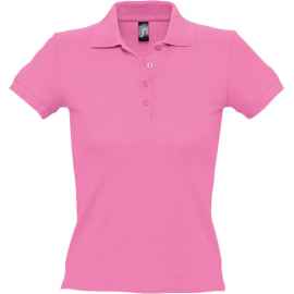 Рубашка поло женская People 210 , Цвет: розовый, орхидея, Размер: S