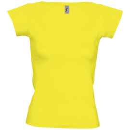 Футболка женская с глубоким вырезом Melrose 150 лимонно-желтая, размер S, Цвет: лимонный, Размер: S