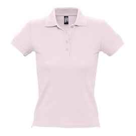 Рубашка поло женская People 210 нежно-розовая, размер XL, Цвет: розовый, Размер: XL