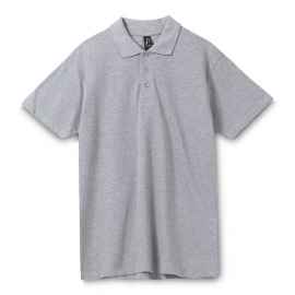 Рубашка поло мужская Spring 210 серый меланж, размер S, Цвет: серый меланж, Размер: S
