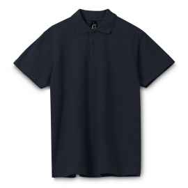 Рубашка поло мужская Spring 210 темно-синяя (navy), размер S, Цвет: темно-синий, Размер: S