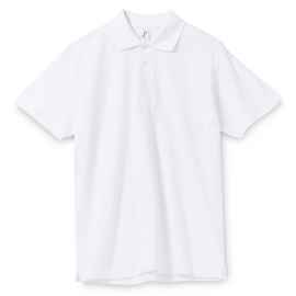 Рубашка поло мужская Spring 210 белая, размер S, Цвет: белый, Размер: S