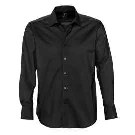 Рубашка мужская с длинным рукавом Brighton черная, размер XXL, Цвет: черный, Размер: XXL
