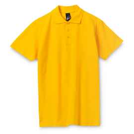 Рубашка поло мужская Spring 210 желтая, размер XXL, Цвет: желтый, Размер: XXL