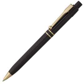 Ручка шариковая Raja Gold, черная, Цвет: черный, Размер: 14х1 см
