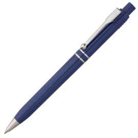 Ручка шариковая Raja Chrome, синяя, Цвет: синий, Размер: 14х1 см