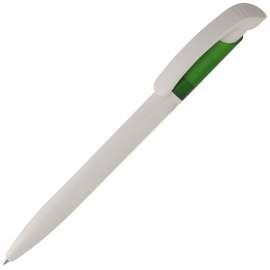 Ручка шариковая Bio-Pen, белая с зеленым, Цвет: зеленый, Размер: 14