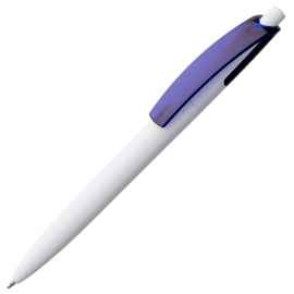 Ручка шариковая Bento, белая с синим, Цвет: синий, Размер: 14