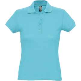 Рубашка поло женская Passion 170 бирюзовая, размер XL