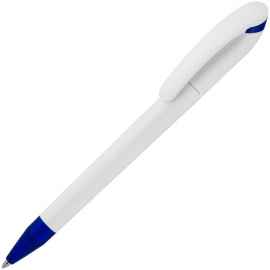 Ручка шариковая Beo Sport, белая с синим, Цвет: синий, Размер: 14