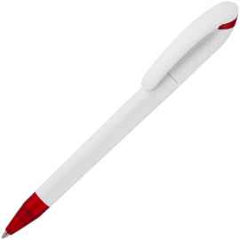 Ручка шариковая Beo Sport, белая с красным, Цвет: красный, Размер: 14