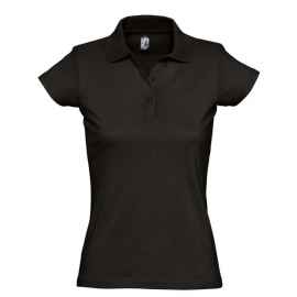 Рубашка поло женская Prescott women 170 черная, размер XL, Цвет: черный, Размер: XL