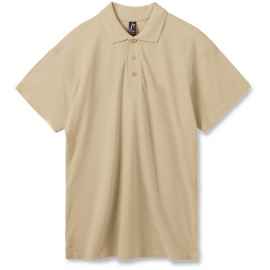 Рубашка поло мужская Summer 170 бежевая, размер XXL, Цвет: бежевый, Размер: XXL