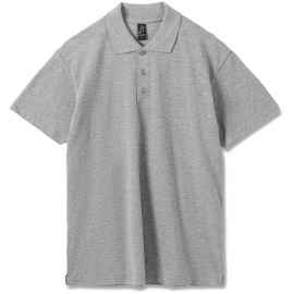 Рубашка поло мужская Summer 170 серый меланж, размер M, Цвет: серый меланж, Размер: M