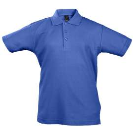 Рубашка поло детская Summer II Kids, ярко-синяя, на рост 106-116 см, Цвет: синий, Размер: 6 лет (106-116 см)