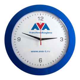 Часы настенные Vivid Large, синие, Цвет: синий, Размер: диаметр 30
