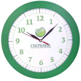 Часы настенные Vivid Large, зеленые, Цвет: зеленый, Размер: диаметр 30