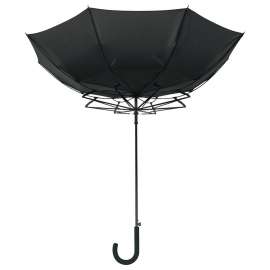 Зонт-трость Unit Wind, черный, Цвет: черный, Размер: длина 86 см