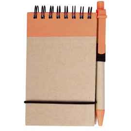 Блокнот на кольцах Eco Note с ручкой, оранжевый, Цвет: оранжевый, Размер: 7