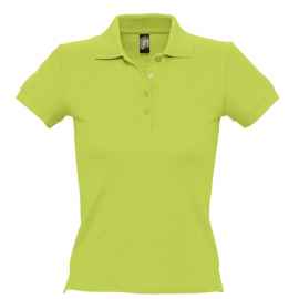 Рубашка поло женская People 210 , Цвет: зеленый, зеленое яблоко, Размер: S