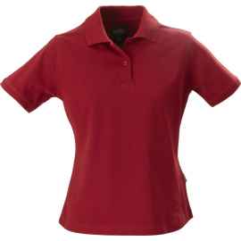 Рубашка поло стретч женская Albatross, красная, размер S, Цвет: красный, Размер: S