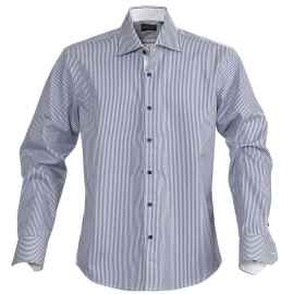 Рубашка мужская в полоску Reno, темно-синяя, размер S, Цвет: темно-синий, Размер: S